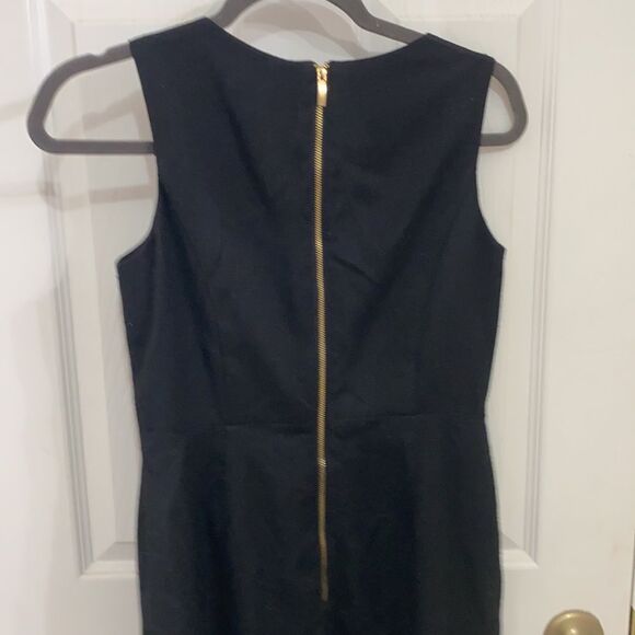 Liz Claiborne Little Black Sleeveless Dress with Gold Zippers - Picture 4 of 4